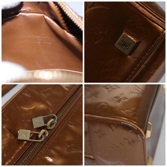 LOUIS VUITTON Monogram Vernis Tompkins Square Bag Bronze - Picture 10 of 15